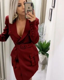 Vestito Donna Blazer Doppio Petto Scollo V -Vendite Linda || VICTOR IMG 20191025 WA0041