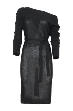 Vestito Donna Maxi Pull Cintura Bottoni -Vendite Linda || VICTOR IMG 0049