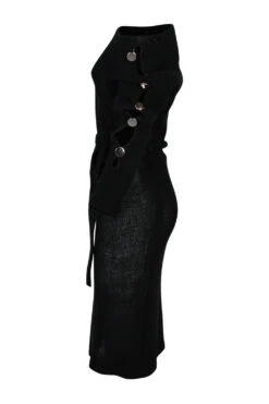 Vestito Donna Maxi Pull Cintura Bottoni -Vendite Linda || VICTOR IMG 0050