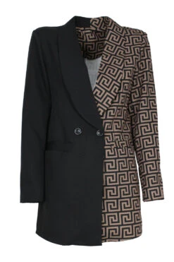 Vestito Donna Blazer Bottoni Fantasia Bicolor 3 Vestito Donna Blazer Bottoni Fantasia Bicolor -Vendite Linda || VICTOR IMG 0141