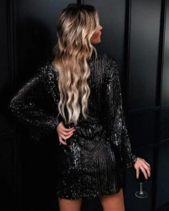 Vestito Donna Morbido Manica Campana Cintura Paillettes Elegante Sensuale -Vendite Linda || VICTOR ImmagineWhatsApp2022 11 23ore13.34.50