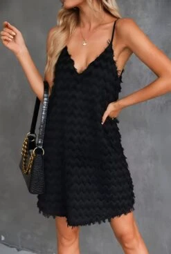 Vestito Donna Morbido Scollo Cuore Bretelle Frange Casual Elegante Comodo -Vendite Linda || VICTOR ImmagineWhatsApp2023 05 06ore13.05.57