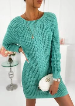 Vestito Donna Maxi Pull Morbido Casual