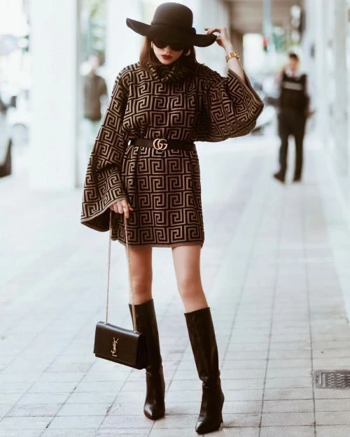 Vestito Donna Maxi Pull Manica Ampia Morbida Fantasia Casual Elegante 1 Vestito Donna Maxi Pull Manica Ampia Morbida Fantasia Casual Elegante