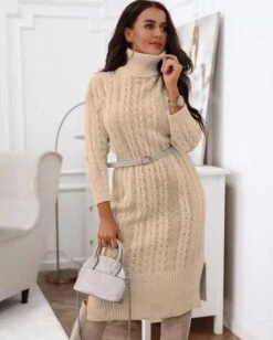 Vestito Donna Maxi Pull Collo Alto Manica Lunga Casual Elegante -Vendite Linda || VICTOR WhatsAppImage2021 12 03at11.01.59 1