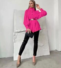 Vestito Camicione Donna Elegante Collo Alto Maniche Lunghe Morbide -Vendite Linda || VICTOR WhatsAppImage2022 01 27at17.28.51 1