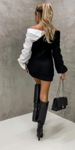 Vestito Donna Maxi Pull Manica Sbuffo Camicia Colletto Casual Elegante Sensuale -Vendite Linda || VICTOR WhatsAppImage2022 10 21at08.47.37 1