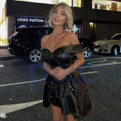 Vestito Donna Scollo Cuore Glitter Gonna Campana Sensuale Elegante -Vendite Linda || VICTOR WhatsApp Image 2022 07 19 at 16.51.19 1