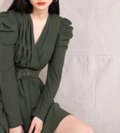 Vestito Donna Blazer Cintura Scollo V