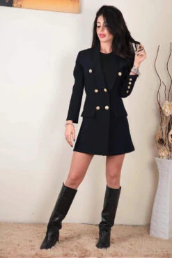 Vestito Blazer Donna Giacca Doppio Petto