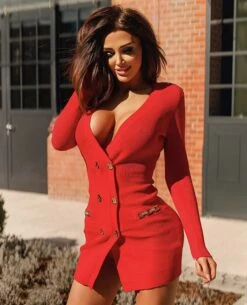 Linda Vestito Donna Blazer Costine Bottoni Gioiello Aderente Sensuale Casual Elegante -Vendite Linda || VICTOR linda12.00 991120d8 2550 414e b6f4 e5d05b34b541