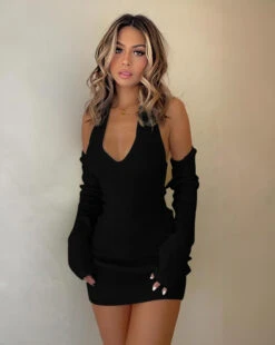 Vestito Donna Tubino Aderente Schiena Scoperta Bretella Sexy 7 Vestito Donna Tubino Aderente Schiena Scoperta Bretella Sexy -Vendite Linda || VICTOR lurexblackdress