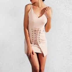 Vestito Donna Tubino Bengalina Bretelle Aderente Lacci Casual Elegante -Vendite Linda || VICTOR merybengalina10.80