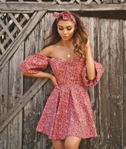 Vestito Donna Fantasia Scollo Cuore